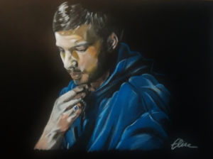 Portrait d'après photo d'homme