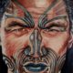 Portrait dessin d'un homme maori de Nouvelle-Zelande