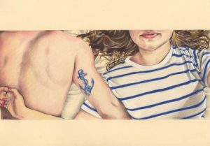 Portrait dessin de couple : composition d'après photos