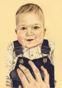 portrait-dessin-d-après-photo-bébé-petit-garçon-2