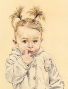 portrait-dessin-d-après-photo-enfant-petite-fille-1
