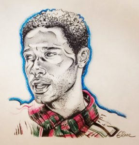 Portrait stylisé d'un jeune homme
