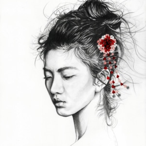 Dessin de geisha