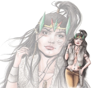 Héroïne d'inspiration bande dessinée