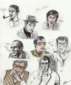 Planche de personnages BD