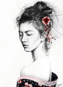 Portrait d'une geisha