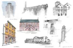 Croquis de la ville de Mulhouse