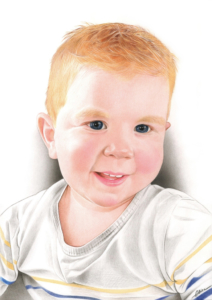Dessin couleur d'un petit garçon